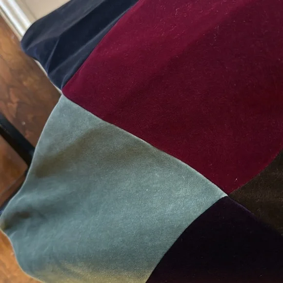 Moschino Couture Brown Patchwork Harlequin Velvet Coat - Picture 9 of 16